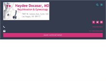 Tablet Screenshot of haydeedocasarmd.com
